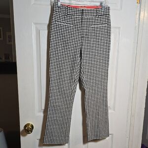 Anthropologie 2 XS Black and White Boot Cut Pants
